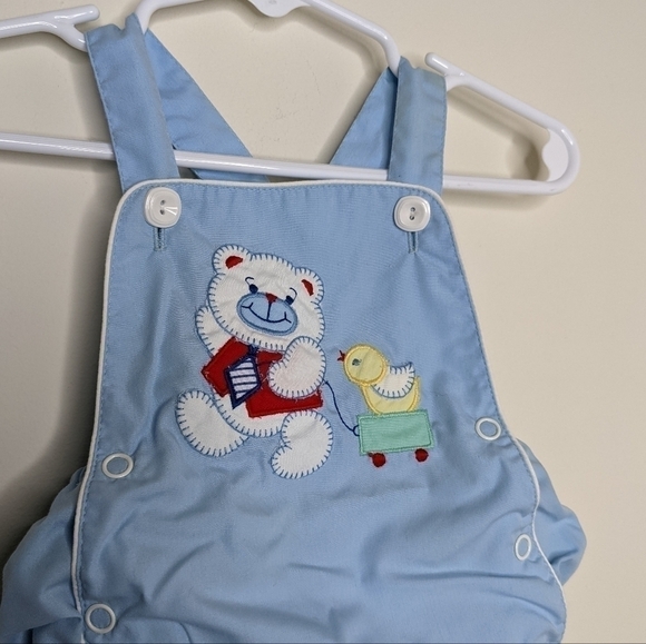 Vintage Bear Duck Overall 3-6m - Picture 3 of 5
